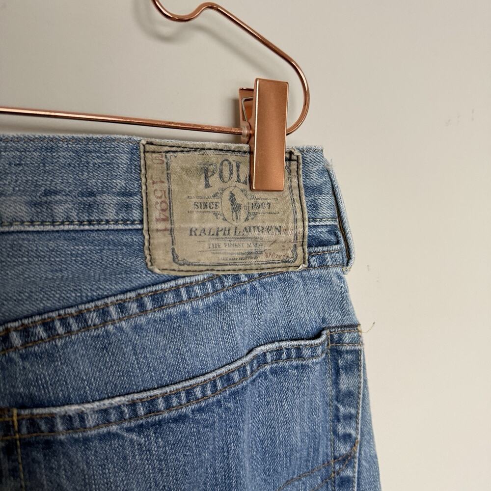 Polo Ralph Lauren 867 Jeans Mens 35 Blue Y2K Denim Classic Fit Vintage Country - Picture 5 of 7